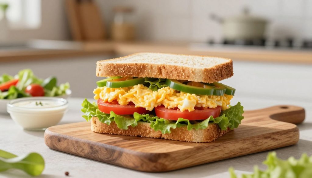 sandwich telur dan sayuran